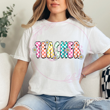 Daisy Retro Teacher T-Shirt